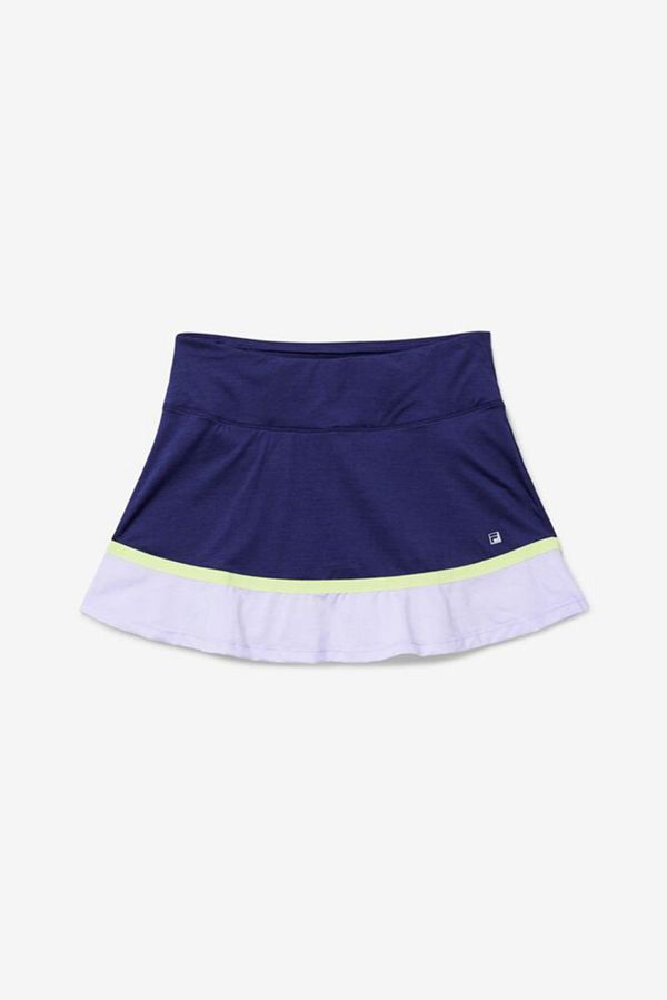 Fila Back Court Flare Women's Skorts - Purple/Light Green,NZ 612-78312